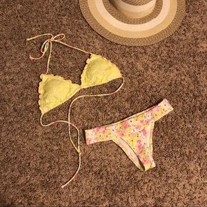 Yellow Itsy Brazilian Victoria’s Secret Bikini